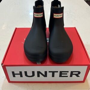 Genuine Hunter Original Chelsea Women's Waterproof Rain Boots Black New Size 8